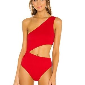 Pink Lily terracota  One Piece Swimsuit